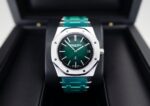 Audemars Piguet Royal Oak Jumbo Extra-Thin Platinum 39mm Green 16202PT.OO.1240PT.01 - Image 8