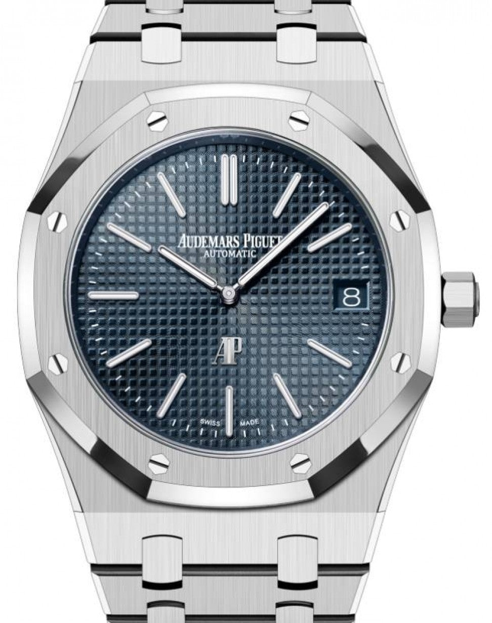 audemars-piguet-royal-oak-jumbo-extra-thin-stainless-steel-39mm-blue-16202stoo1240st01-wyadk.jpg Audemars Piguet Royal Oak Jumbo Extra-Thin Stainless Steel 39mm Blue 16202ST.OO.1240ST.01 - Image 1