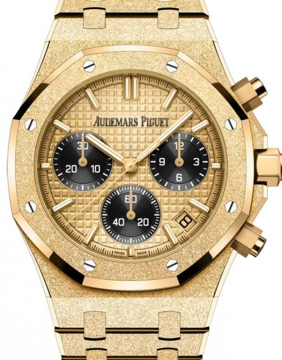 audemars-piguet-royal-oak-selfwinding-chronograph-frosted-yellow-gold-41mm-26240bagg1324ba01-bozsm.jpg Audemars Piguet Royal Oak Selfwinding Chronograph Frosted Yellow Gold 41mm 26240BA.GG.1324BA.01 - Image 1