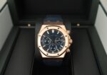 Audemars Piguet Royal Oak Selfwinding Chronograph Rose Gold 41mm Blue Dial 26240OR.OO.D315CR.01 - Image 9