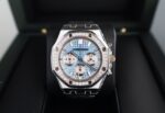 Audemars Piguet Royal Oak Selfwinding Chronograph Stainless Steel 38mm Light Blue Diamond 26715ST.ZZ.1356ST.01 - Image 9