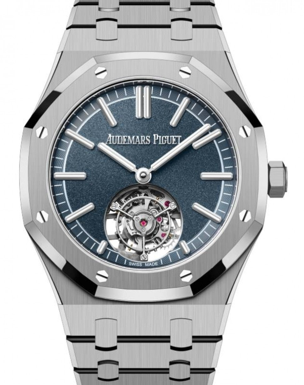 audemars-piguet-royal-oak-selfwinding-flying-tourbillion-titanium-41mm-blue-26730tioo1320ti01-mhhgx.jpg Audemars Piguet Royal Oak Selfwinding Flying Tourbillion Titanium 41mm Blue 26730TI.OO.1320TI.01 - Image 1