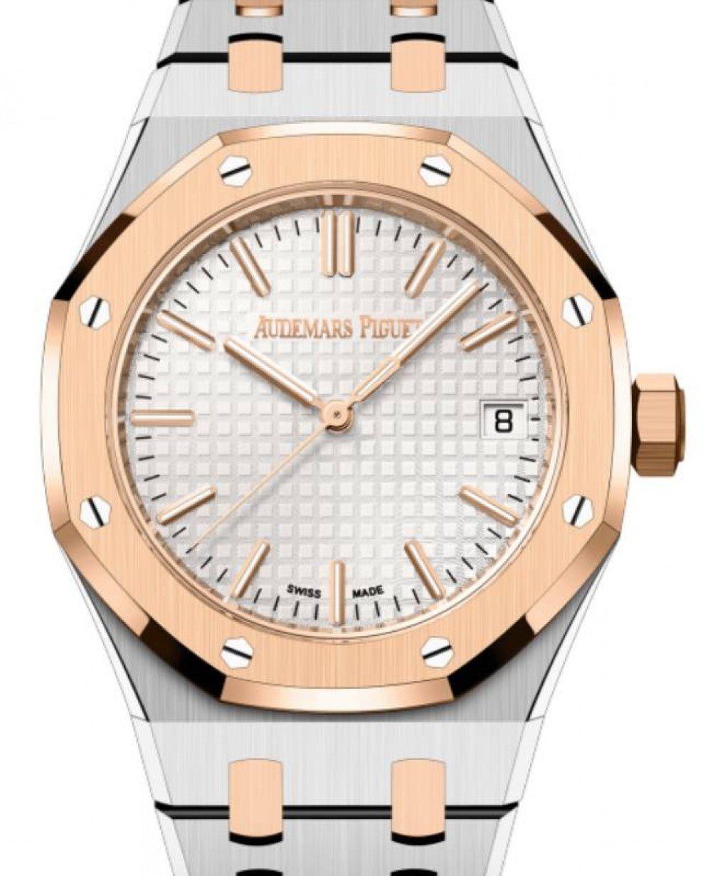audemars-piguet-royal-oak-selfwinding-rose-gold-steel-silver-dial-15550sroo1356sr01-sts2x.jpg Audemars Piguet Royal Oak Selfwinding Rose Gold Steel Silver Dial 15550SR.OO.1356SR.01 - Image 1