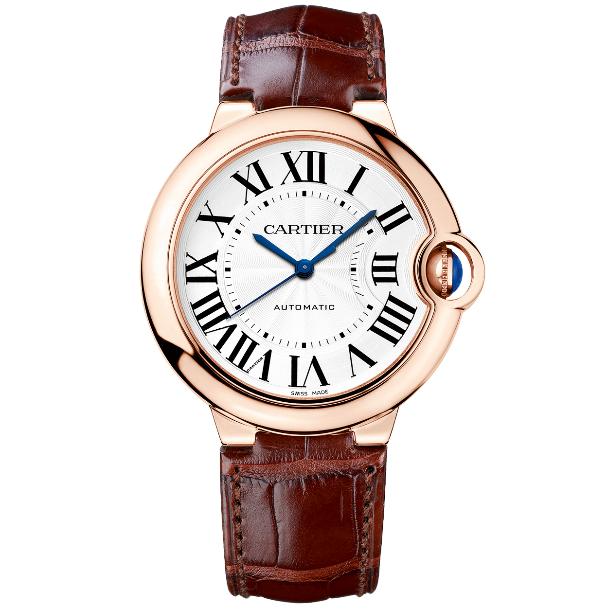ballon-bleu-18ct-rose-gold-36mm-automatic-leather-strap-watch-saqbw.png Ballon Bleu 18ct Rose Gold 36mm Automatic Leather Strap Watch - Image 1