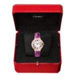Ballon Bleu de Cartier 28mm 18ct Pink Gold Diamond Bezel Strap Watch - Image 2