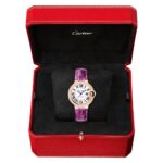 Ballon Bleu de Cartier 33mm 18ct Pink Gold Diamond Set Strap Watch - Image 2