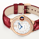 Ballon Bleu de Cartier 33mm 18ct Rose Gold Dial Diamond Dial & Bezel Watch - Image 5