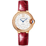 Ballon Bleu de Cartier 33mm 18ct Rose Gold Dial Diamond Dial & Bezel Watch