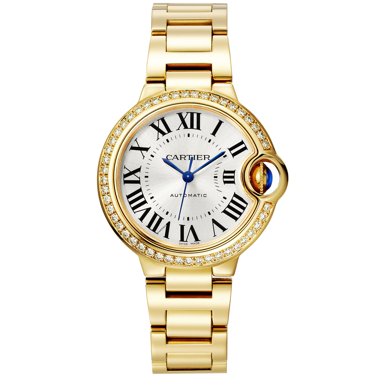 ballon-bleu-de-cartier-33mm-18ct-yellow-gold-diamond-set-watch-cs3ke.jpg Ballon Bleu de Cartier 33mm 18ct Yellow Gold Diamond Set Watch - Image 1