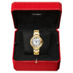 Ballon Bleu de Cartier 33mm 18ct Yellow Gold Diamond Set Watch - Image 2