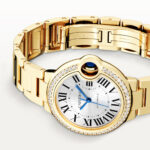 Ballon Bleu de Cartier 33mm 18ct Yellow Gold Diamond Set Watch - Image 4