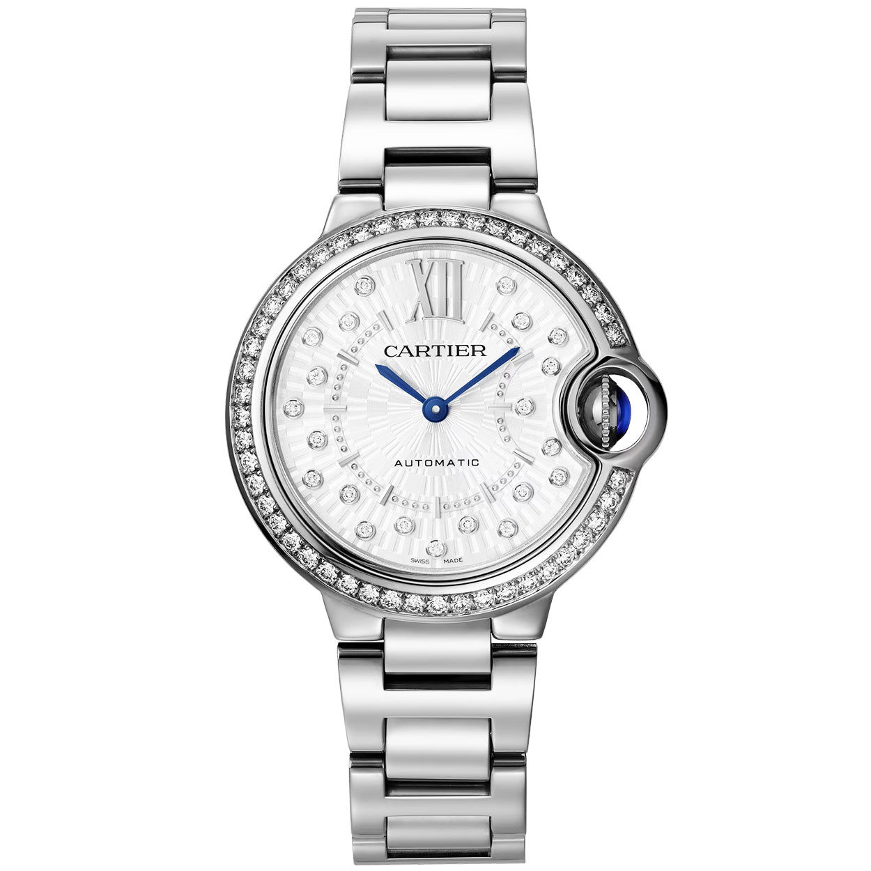 ballon-bleu-de-cartier-33mm-diamond-dial-amp-bezel-watch-1daoy.jpg Ballon Bleu de Cartier 33mm Diamond Dial & Bezel Watch - Image 1