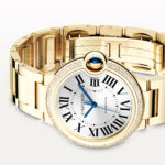 Ballon Bleu de Cartier 36mm 18ct Yellow Gold Diamond Bezel Watch - Image 4