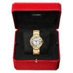 Ballon Bleu de Cartier 36mm 18ct Yellow Gold Diamond Bezel Watch - Image 2