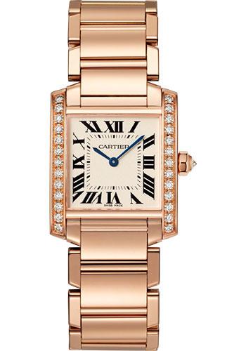 Cartier Tank Francaise Watch – 30 mm Pink Gold Diamond Case – WJTA0023