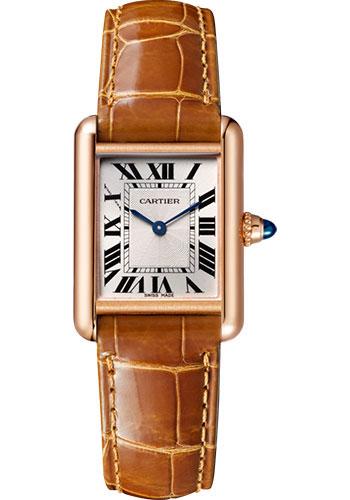 Cartier Tank Louis Cartier Watch – 29.55 mm Pink Gold Case – Brown Alligator Strap – WGTA0010