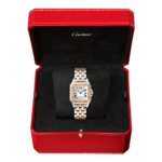 PanthÃ¨re de Cartier Medium 18ct Rose Gold & Steel Diamond Bezel Watch - Image 3