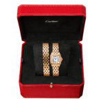 PanthÃ¨re de Cartier Small 18ct Rose Gold Diamond Set Loop Bracelet Watch - Image 3