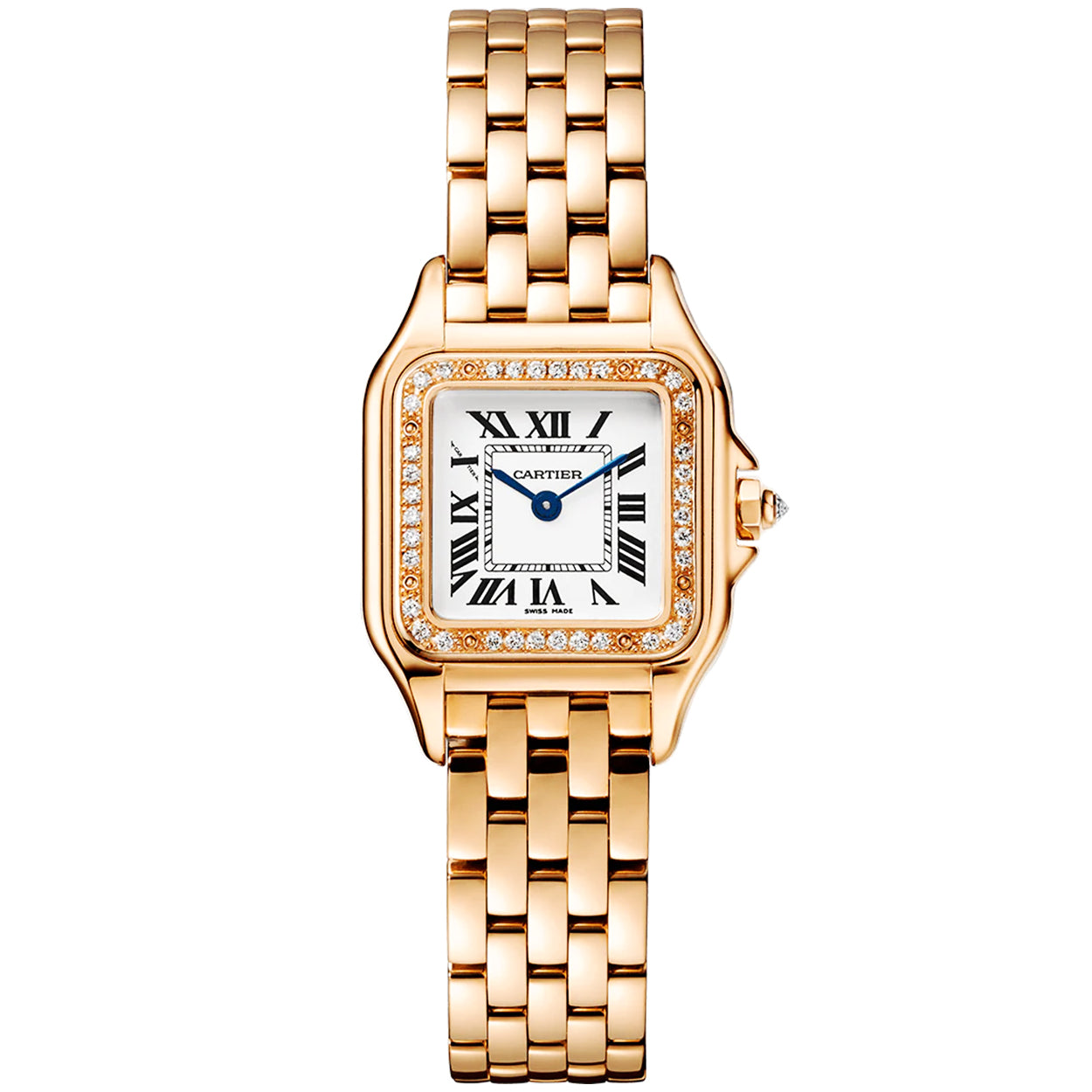 panthre-de-cartier-small-18ct-rose-gold-diamond-set-watch-j33nj.jpg Panthère de Cartier Small 18ct Rose Gold Diamond Set Watch - Image 1
