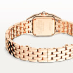 PanthÃ¨re de Cartier Small 18ct Rose Gold Plum Dial Diamond Set Watch - Image 3