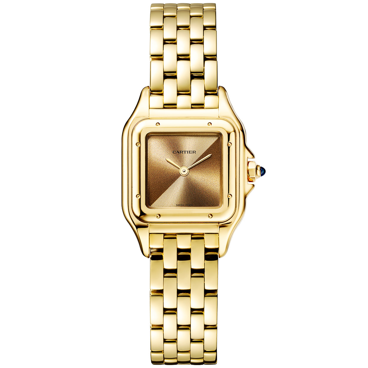panthre-de-cartier-small-18ct-yellow-gold-brown-dial-watch-uc23i.jpg Panthère de Cartier Small 18ct Yellow Gold Brown Dial Watch - Image 1