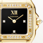 PanthÃ¨re de Cartier Small 18ct Yellow Gold Diamond Set Black Dial Watch - Image 2
