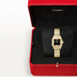 PanthÃ¨re de Cartier Small 18ct Yellow Gold Diamond Set Black Dial Watch - Image 3