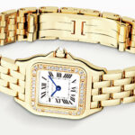 PanthÃ¨re de Cartier Small 18ct Yellow Gold Diamond Set Watch - Image 5