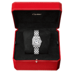 PanthÃ¨re de Cartier Small Steel Diamond Bezel Watch - Image 3