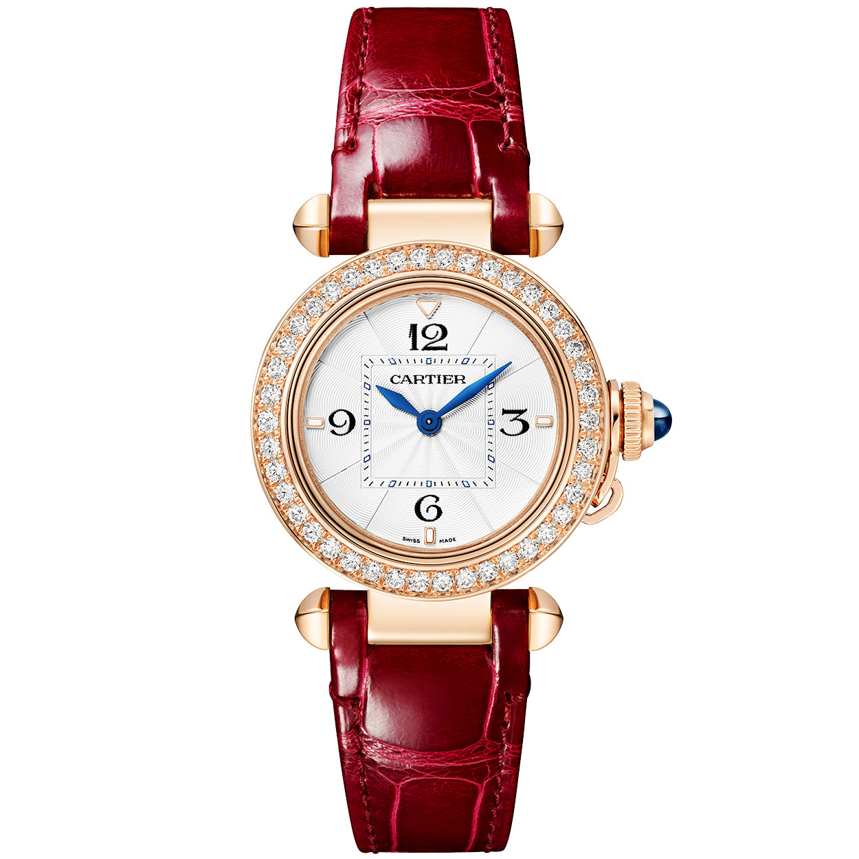pasha-de-cartier-30mm-18ct-rose-gold-diamond-set-strap-watch-e2ppr.jpg Pasha de Cartier 30mm 18ct Rose Gold Diamond Set Strap Watch - Image 1