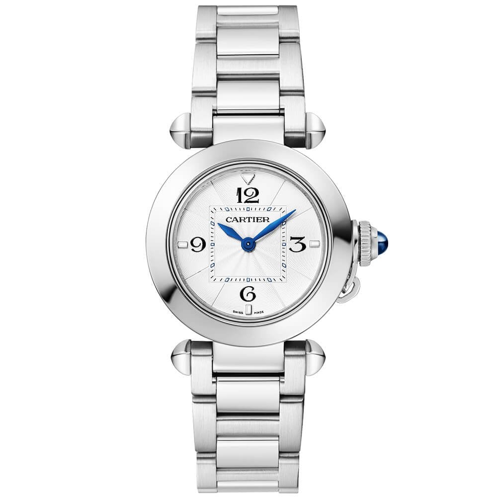 pasha-de-cartier-30mm-braceletleather-strap-watch-vlef7.jpg Pasha de Cartier 30mm Bracelet/Leather Strap Watch - Image 1
