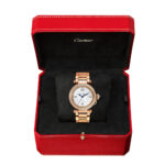 Pasha de Cartier 35mm 18ct Rose Gold Diamond Set Bracelet Watch - Image 2