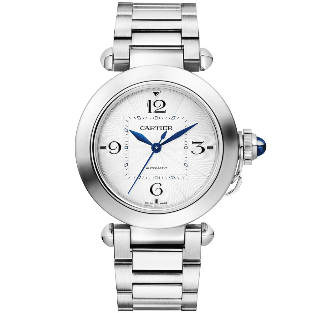 pasha-de-cartier-35mm-braceletleather-strap-automatic-watch-7vjg6.png Pasha de Cartier 35mm Bracelet/Leather Strap Automatic Watch - Image 1