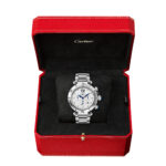 Pasha de Cartier 41mm Bracelet/Leather Strap Chronograph Watch - Image 3