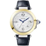 Pasha de Cartier 41mm Steel & 18ct Yellow Gold Bracelet/Leather Strap Watch - Image 2