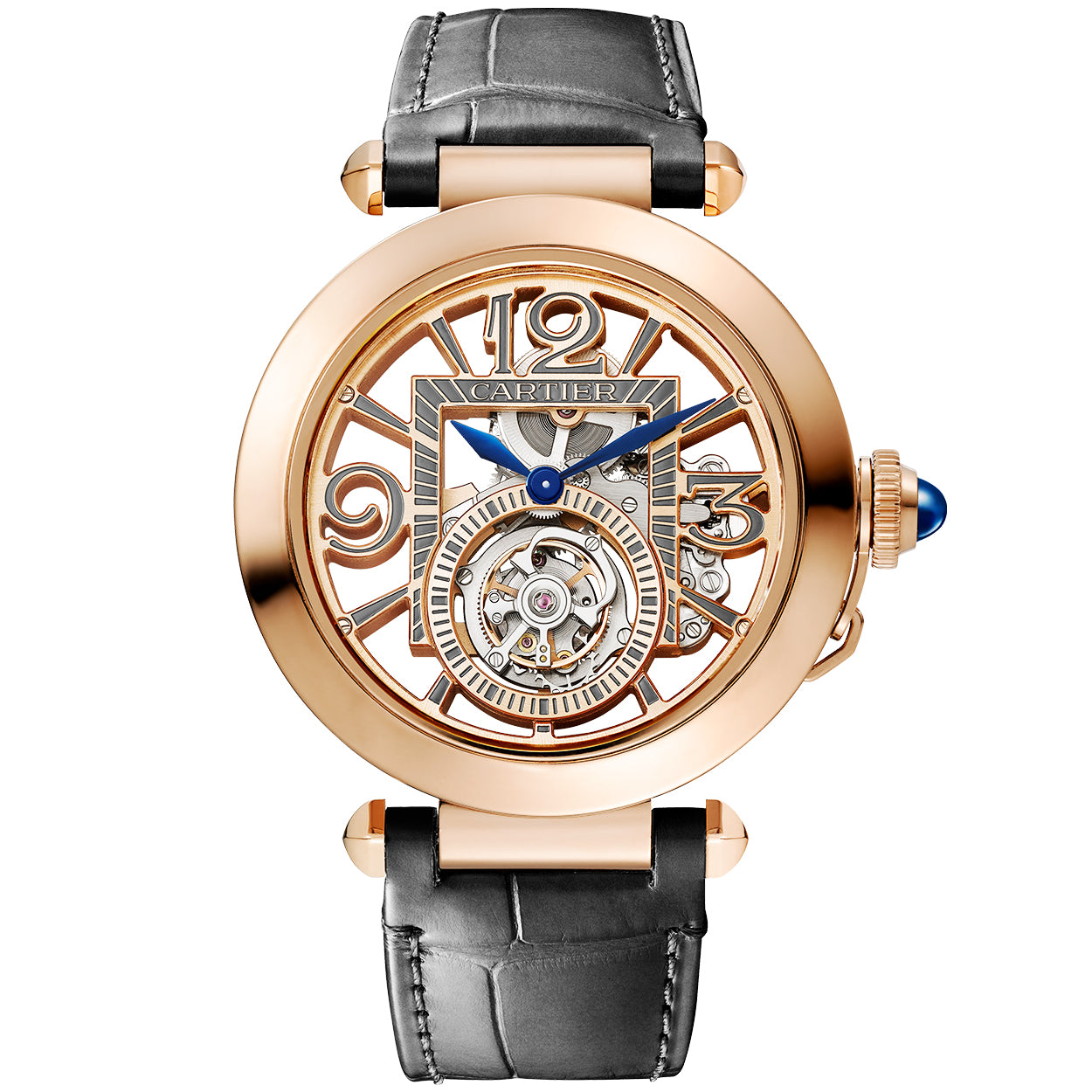 pasha-de-cartier-skeleton-tourbillon-41mm-18ct-rose-gold-watch-ilg1y.jpg Pasha de Cartier Skeleton Tourbillon 41mm 18ct Rose Gold Watch - Image 1