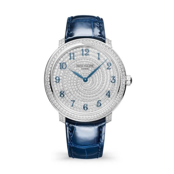 patek-philippe-calatrava-diamond-ribbon-joaillerie-ladies-18kt-white-gold-set-with-770-diamonds-44ct-365mm-ref-4978400g-001-cwdzh.jpg Patek Philippe Calatrava Diamond Ribbon Joaillerie Ladies, 18kt White Gold set with 770 Diamonds: ~4,4ct, 36,5mm, Ref# 4978/400G-001 - Image 1
