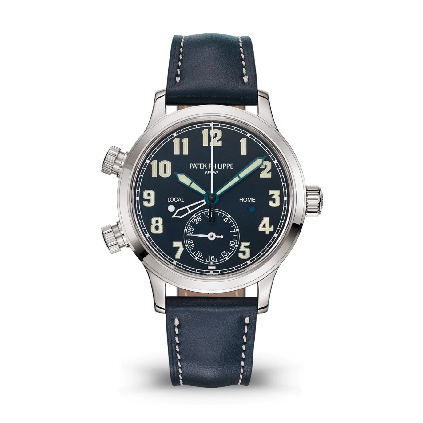 patek-philippe-complication-18k-white-gold-calatrava-pilot-travel-time-375mm-ref-7234g-001-ilwsf.jpg Patek Philippe Complication, 18k White Gold, Calatrava Pilot Travel Time 37,5mm, Ref# 7234G-001 - Image 1