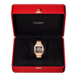 Santos de Cartier Large 18ct Rose Gold Men’s Skeleton Dial Watch - Image 4