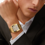 Santos de Cartier Large 18ct Yellow Gold Men’s Skeleton Dial Watch - Image 4