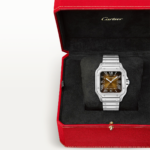 Santos de Cartier Large Brown Dial Automatic Bracelet/Strap Watch - Image 2
