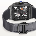 Santos de Cartier Large Skeleton Black ADLC Men’s Watch - Image 4