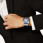 Santos de Cartier Large Skeleton/Blue Dial Men’s Watch - Image 2