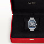 Santos de Cartier Large Skeleton/Blue Dial Men’s Watch - Image 3