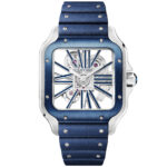 Santos de Cartier Large Skeleton/Blue Dial Men’s Watch - Image 4