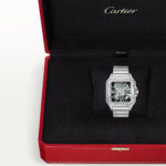 Santos de Cartier Large Skeleton/Green Dial Men’s Watch - Image 2