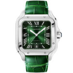 Santos de Cartier Large Smoky Green Dial Automatic Bracelet/Strap Watch - Image 5