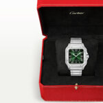 Santos de Cartier Large Smoky Green Dial Automatic Bracelet/Strap Watch - Image 3