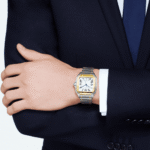 Santos de Cartier Large Steel & 18ct Yellow Gold Bracelet/Strap Watch - Image 2