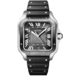 Santos de Cartier Large Steel & ADLC Grey Dial Men’s Automatic Watch - Image 3